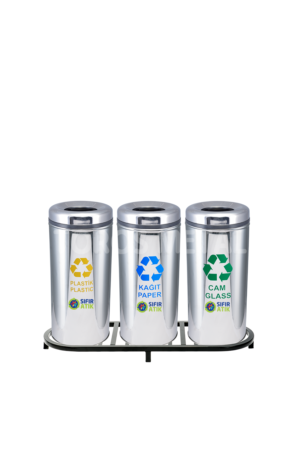 TM-1004B WASTE BIN STAINLESS PLATFORM