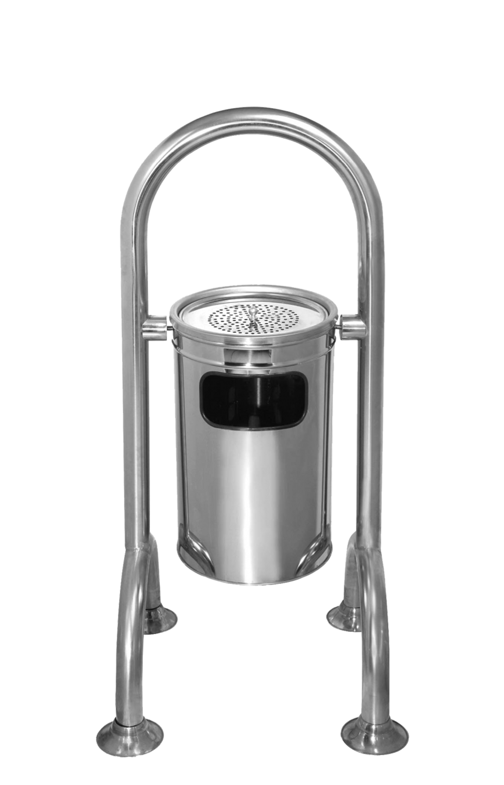 TM 230 4 LEGGED STAINLESS TRASH BIN