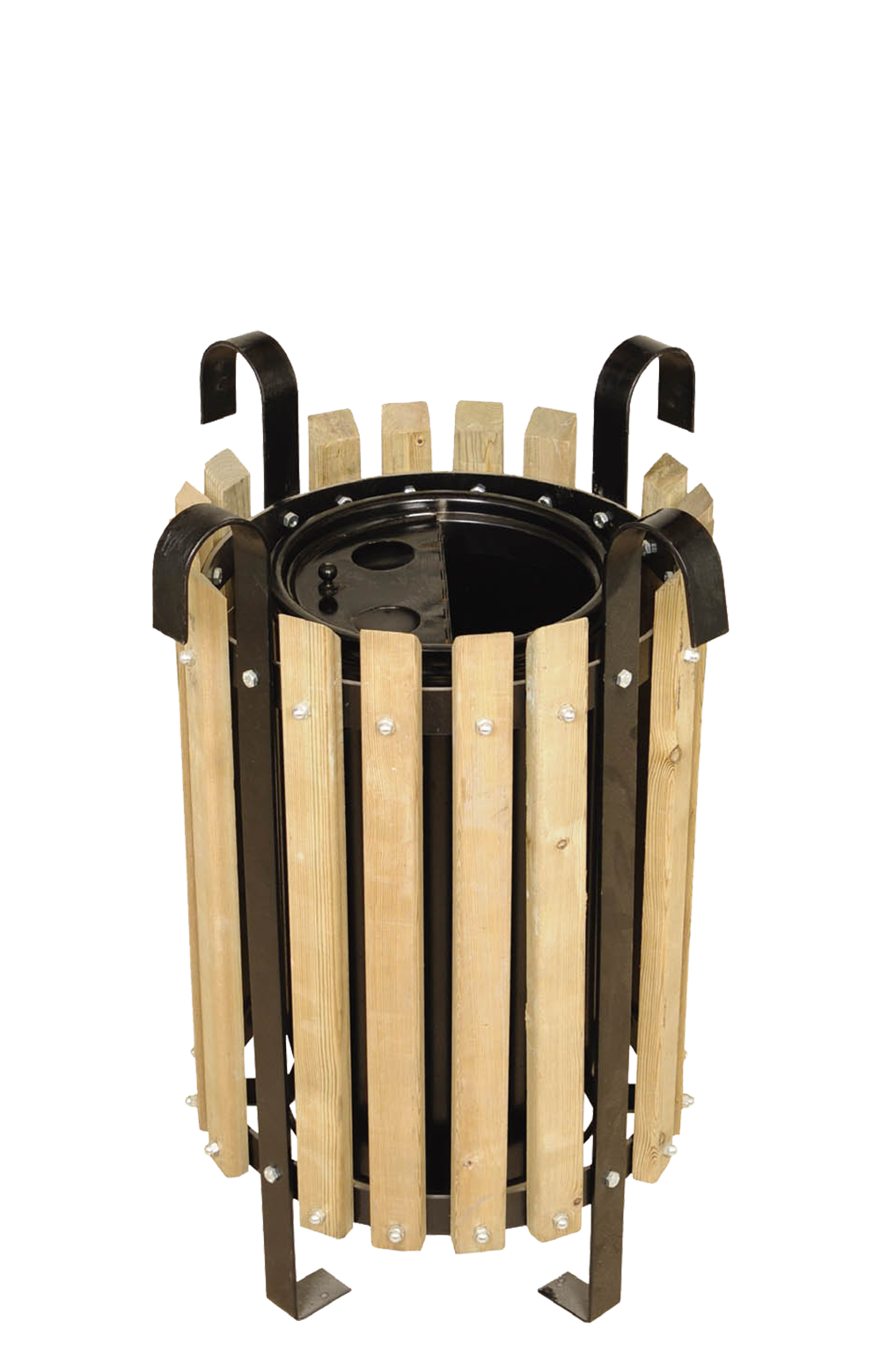 TM 233 WOOD COATED GARDEN BIN